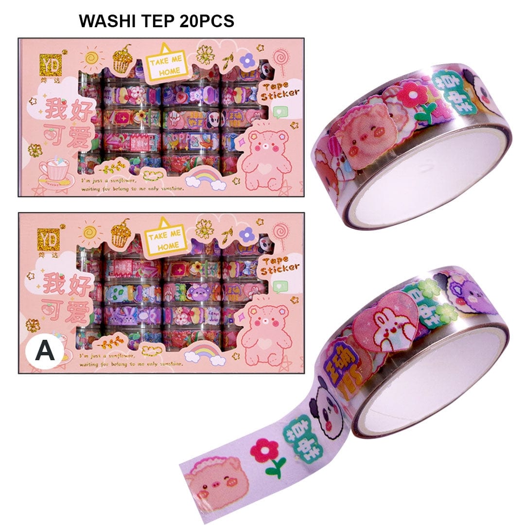 Ravrai Craft - Mumbai Branch Washi Tape Washi Tape 20Pcs Set