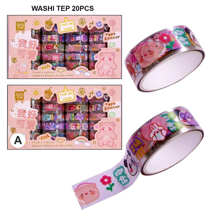 Washi Tape 20Pcs Set