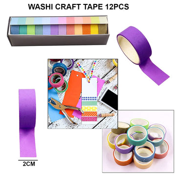 Ravrai Craft - Mumbai Branch Washi Tape WASHI TAPE (set of 12 pieces)