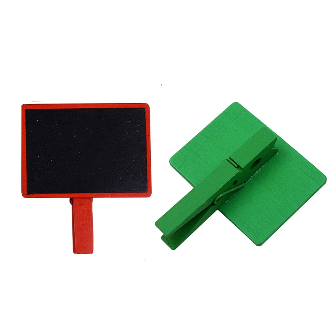 Ravrai Craft - Mumbai Branch White Boards & Black Boards Big Wooden Black Board Clips 2Pcs