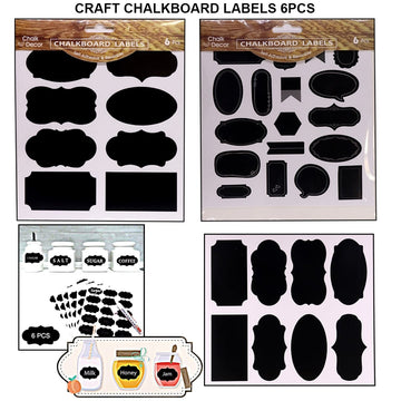 Ravrai Craft - Mumbai Branch White Boards & Black Boards Chalkboard Labels 6Pcs