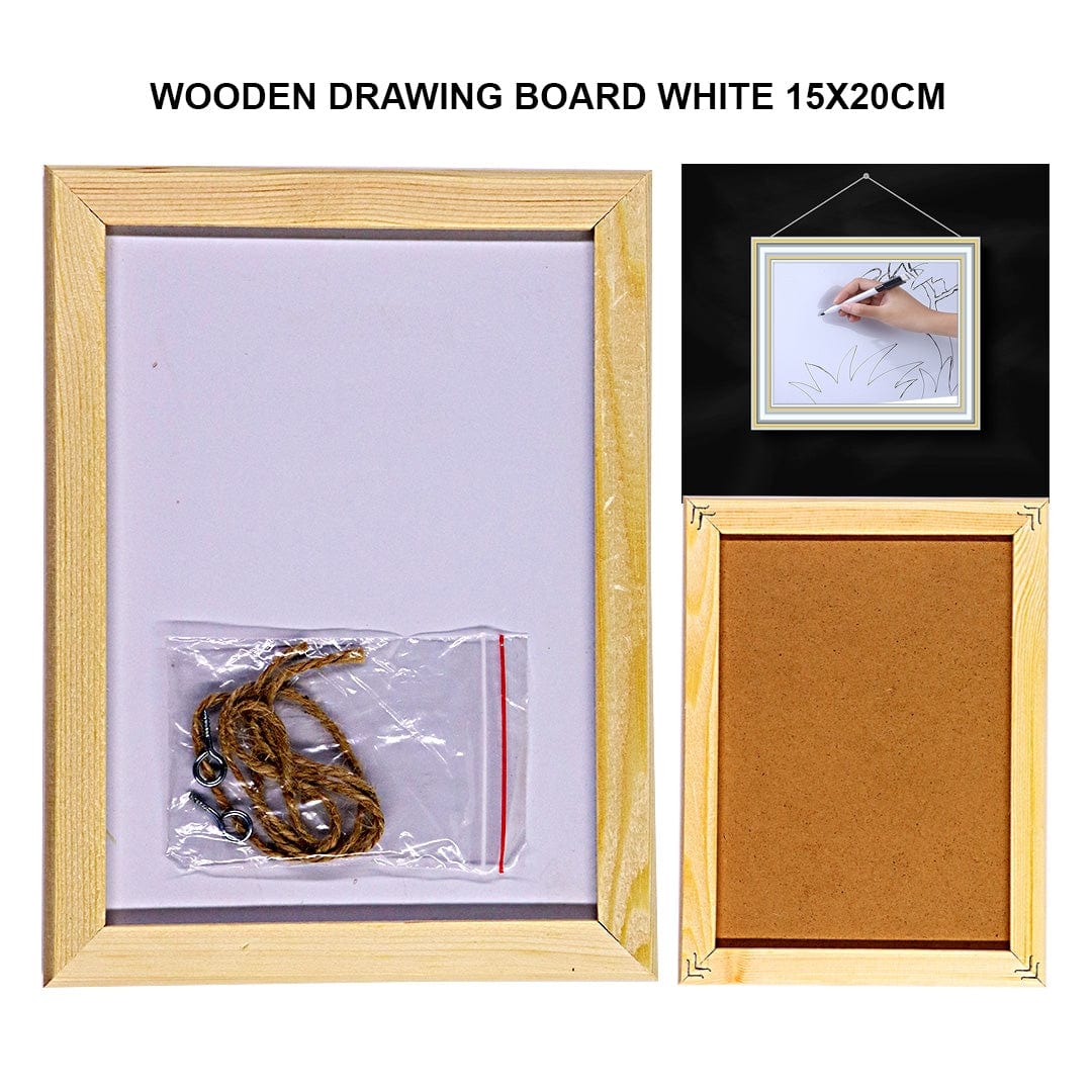 Ravrai Craft - Mumbai Branch White Boards & Black Boards WOODEN WHITE DRAWING BOARD (15*20cm)