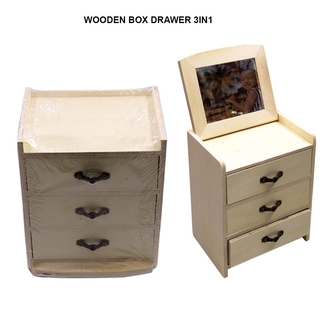 Ravrai Craft - Mumbai Branch Wooden Box Drawer Wooden Box Drawer | 3 In 1