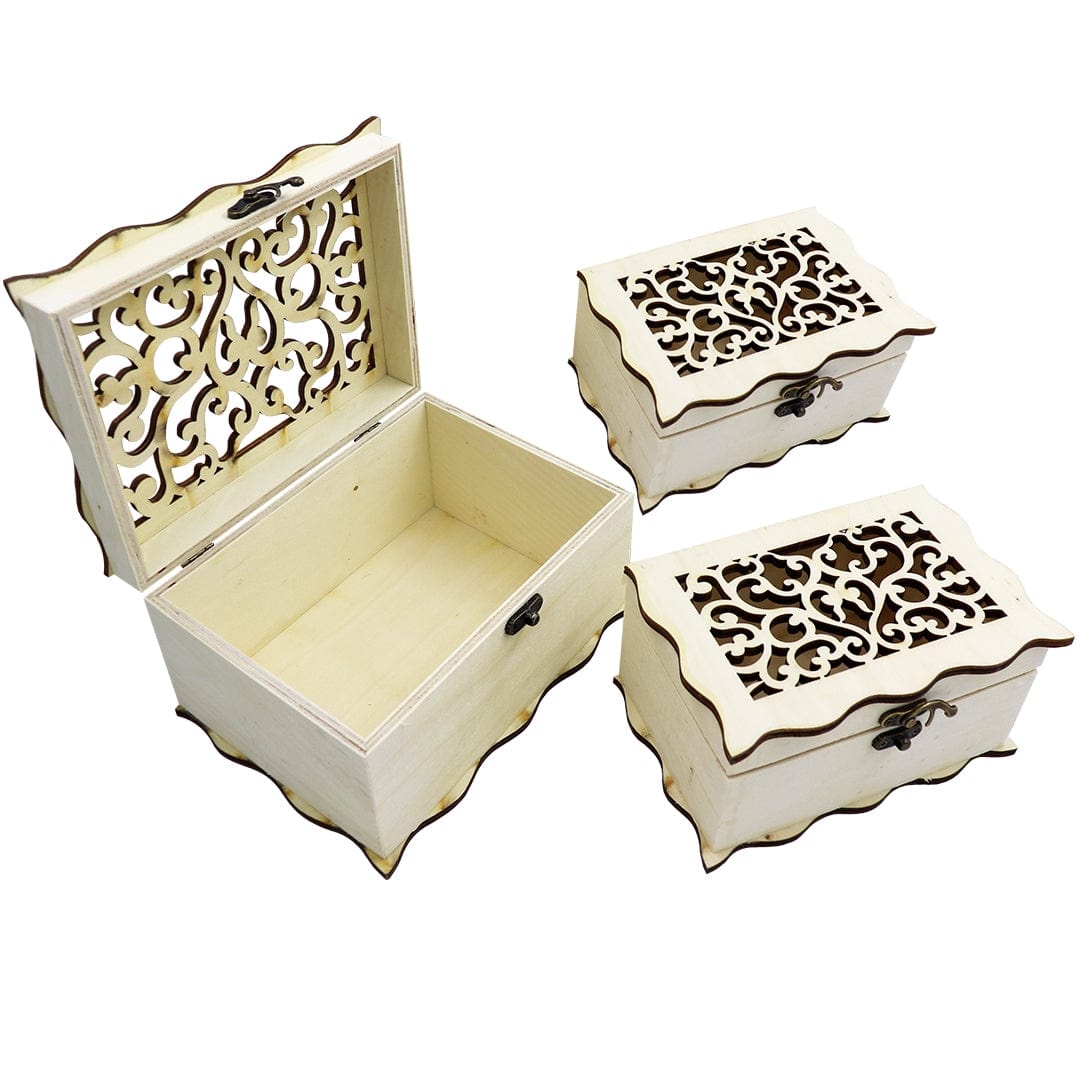 Ravrai Craft - Mumbai Branch Wooden box Wooden Box Carving 3In1