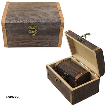 Wooden Box Square Bk 3 in 1