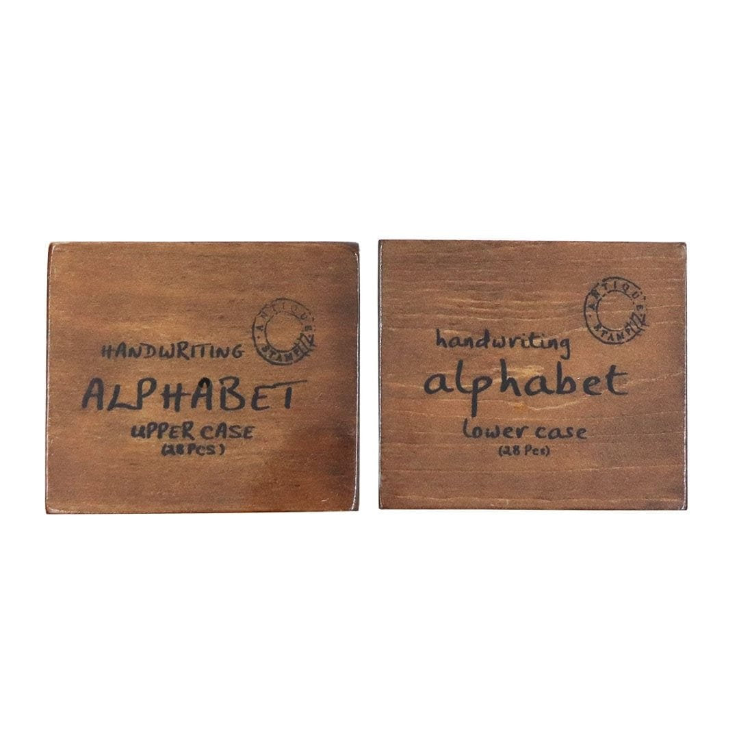 Ravrai Craft - Mumbai Branch WOODEN STAMP Wooden Stamps Alphabet Upper and Lower Case