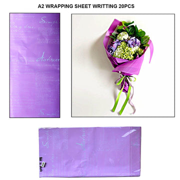 A2 Wrapping Sheet I Pack of 20 Sheets I Assorted Design