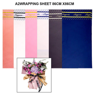 A2 Wrapping Sheet I Pack of 20 Sheets I Assorted Design