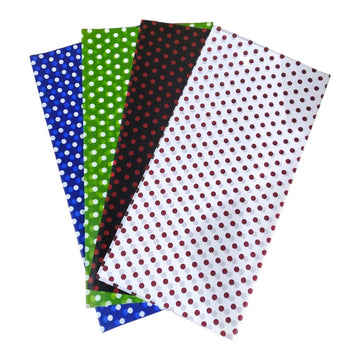 Ravrai Craft - Mumbai Branch Wrapping Paper Polka Dots Wrapping Paper - Plastic Material, 58x58cm, Pack of 1 Sheet