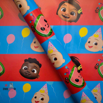Coco-melon printed large Size Gift Wrapping Paper-Contain 1 Unit sheet
