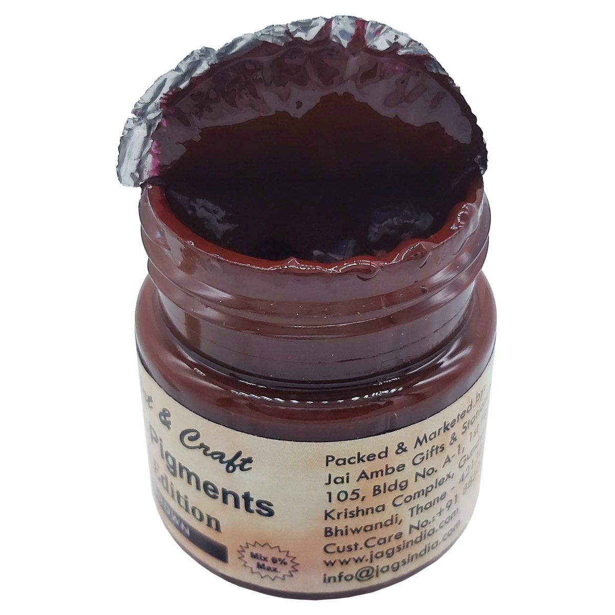 jags-mumbai Resin Pigment Resin Art Pigments 20ML Deep Brown RAP205