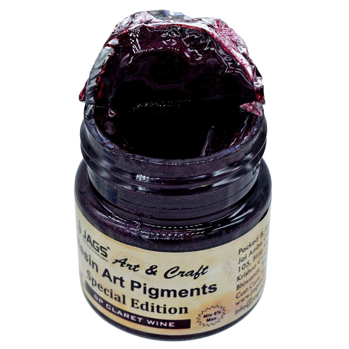 jags-mumbai Resin Pigment Resin Art Pigments 20ML Sp Claret Wine RAP228