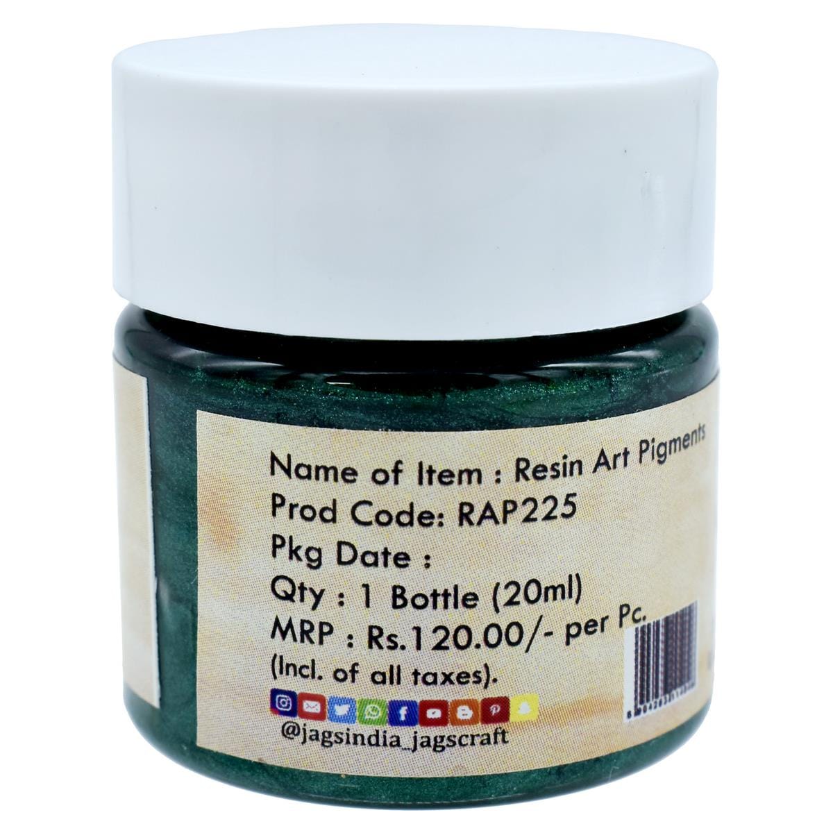 jags-mumbai Resin Pigment Resin Art Pigments 20ML SP Hunt Club Green RAP225