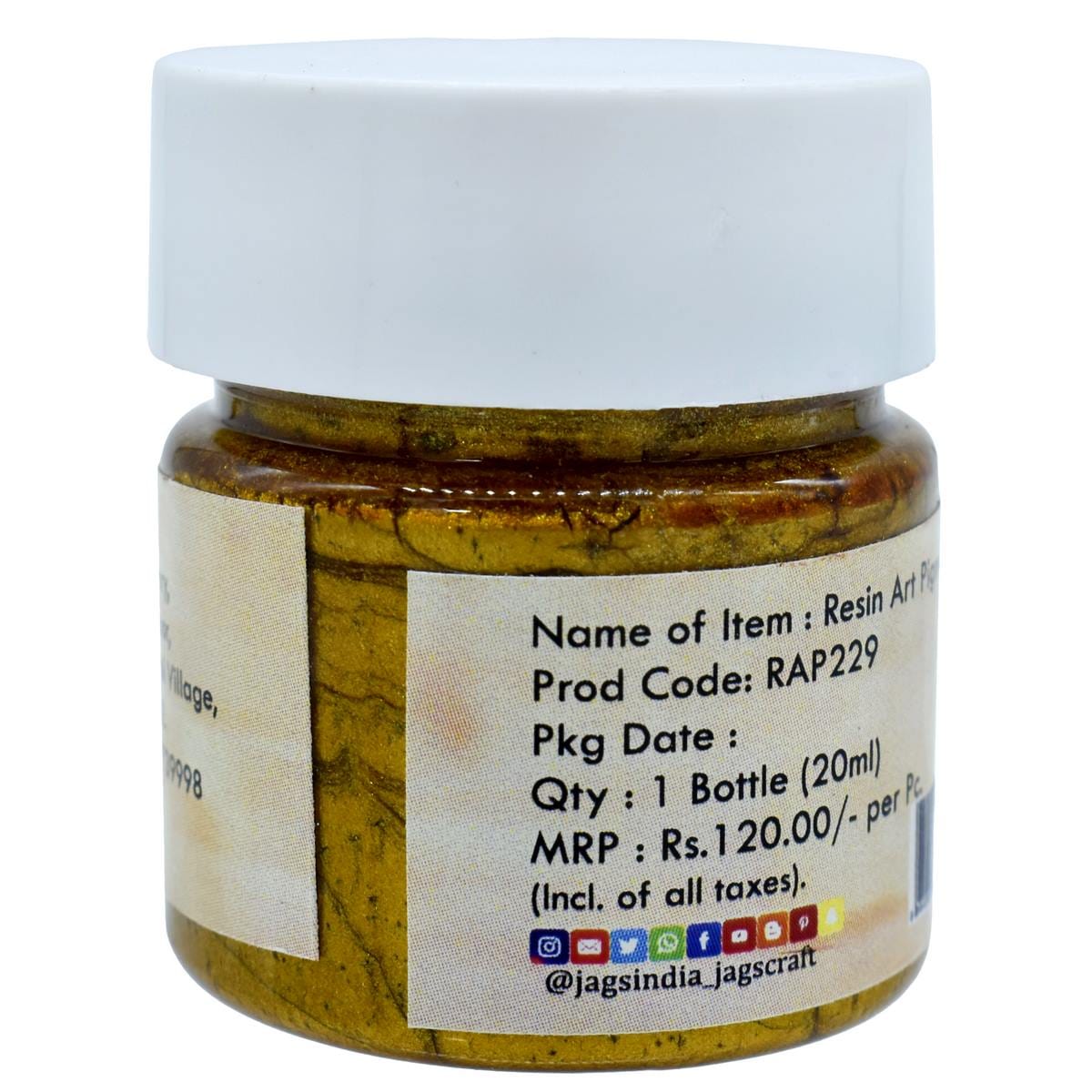 jags-mumbai Resin Pigment Resin Art Pigments 20ML SP Nutmeg RAP229