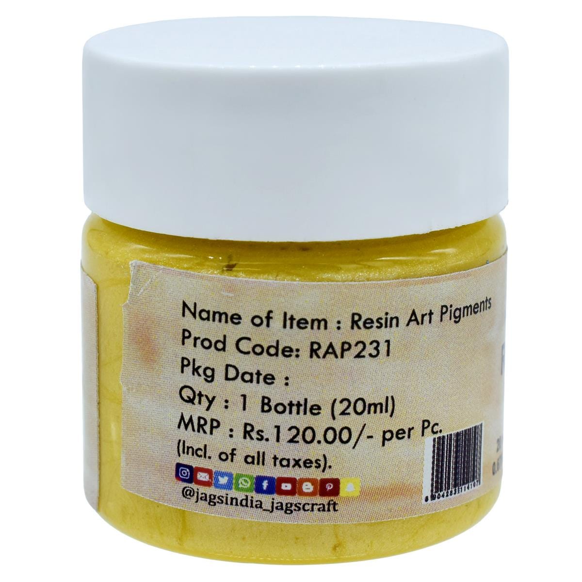 jags-mumbai Resin Pigment Resin Art Pigments 20ML SP Summer Squash RAP231