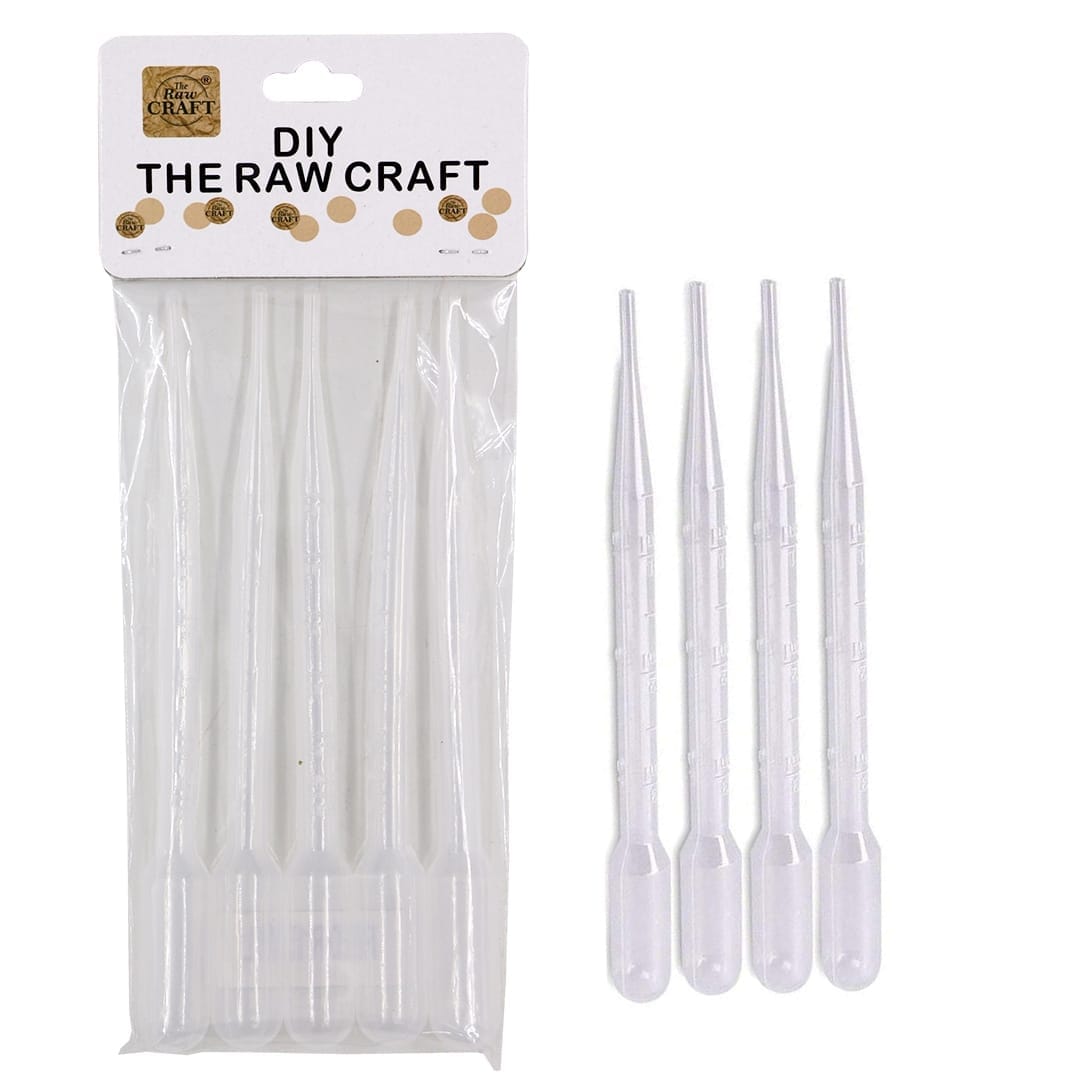 Ravrai Craft - Mumbai Branch Resin Art & Supplies Resin Dropper Pipette - 3ml, 5Pcs, Pack of 1