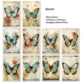 MG Traders 1 Paper Mg0448 Retro Butterfly Paper Sheets 95*140Mm 30P