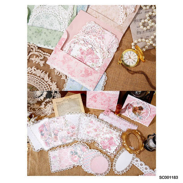 Retro Lace Border Paper Cutout 20Pc     Code  Sc001183