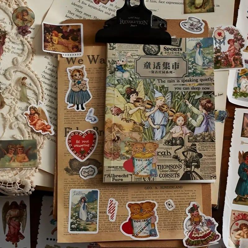 Retro sticker book for journaling and scrapbooking | Pack of 20 sheets