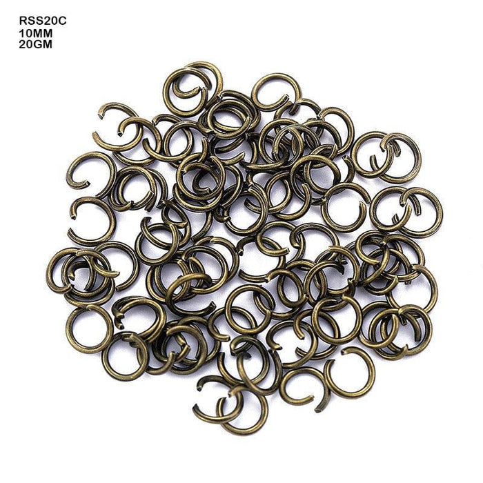 Copper Tone Stainless Steel Jump Rings 10mm | Approx. 20g Pack