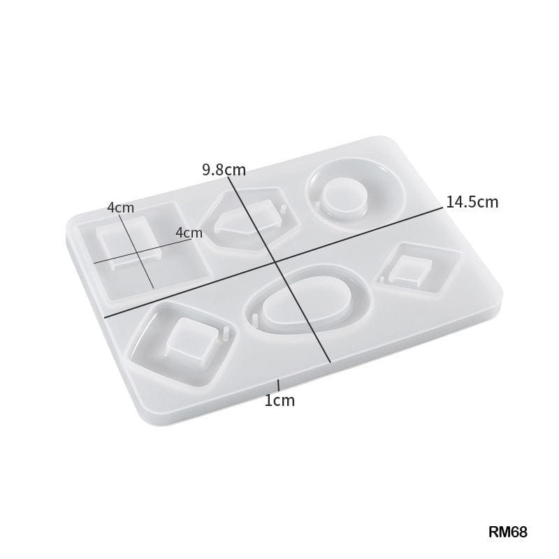 MG Traders Pendant Rm68 Silicone Mold 6 Pendant 14*9.6Cm