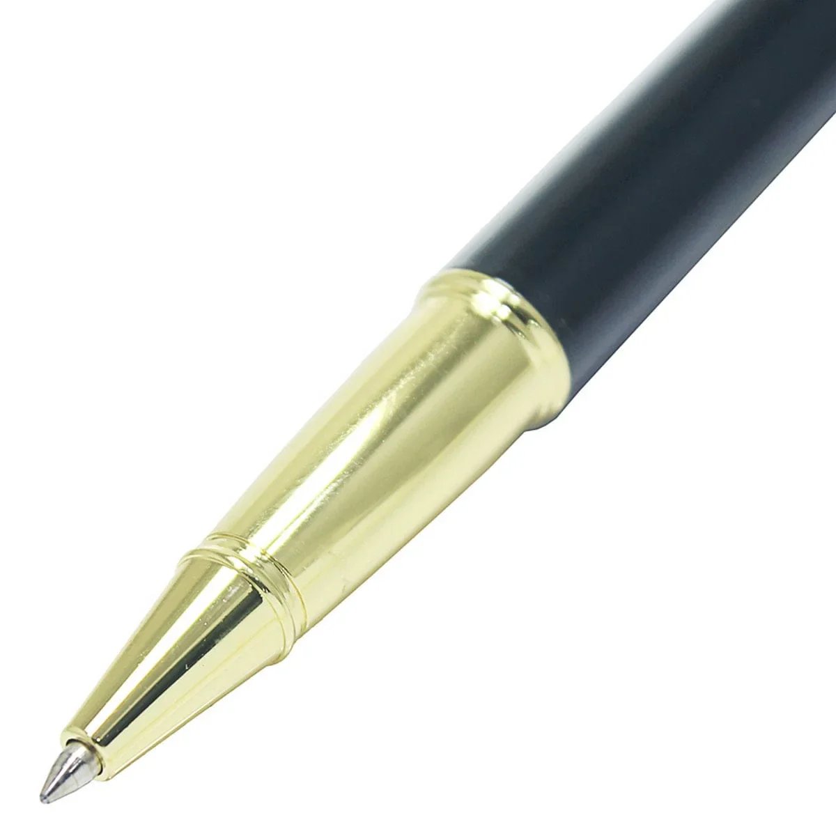 jags-mumbai Roller Pens Roller Pen Black Golden Clip 301RPBKGC - Premium Quality Writing Instrument