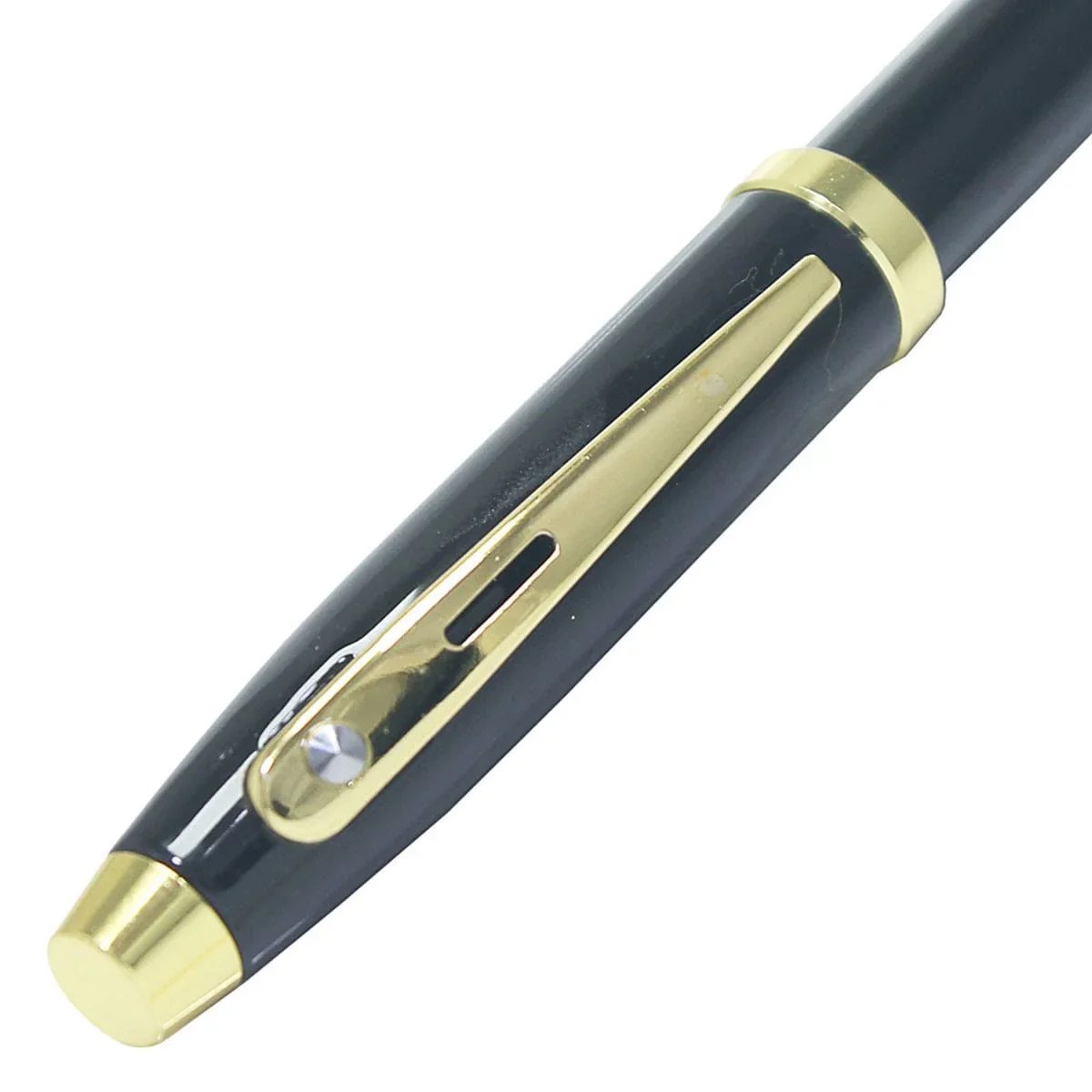 jags-mumbai Roller Pens Roller Pen Black Golden Clip 301RPBKGC - Premium Quality Writing Instrument
