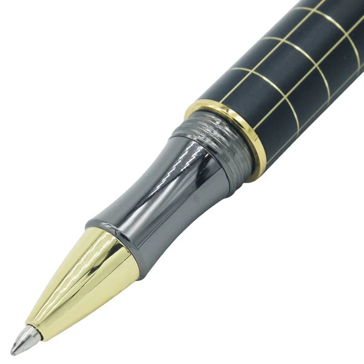 jags-mumbai 1 Roller Pen Roller Pen Black Golden Clip Cheks 079RPGCC