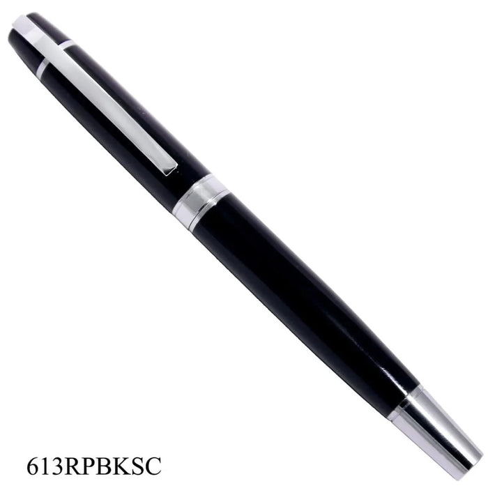 Roller Pen Black Silver Clip