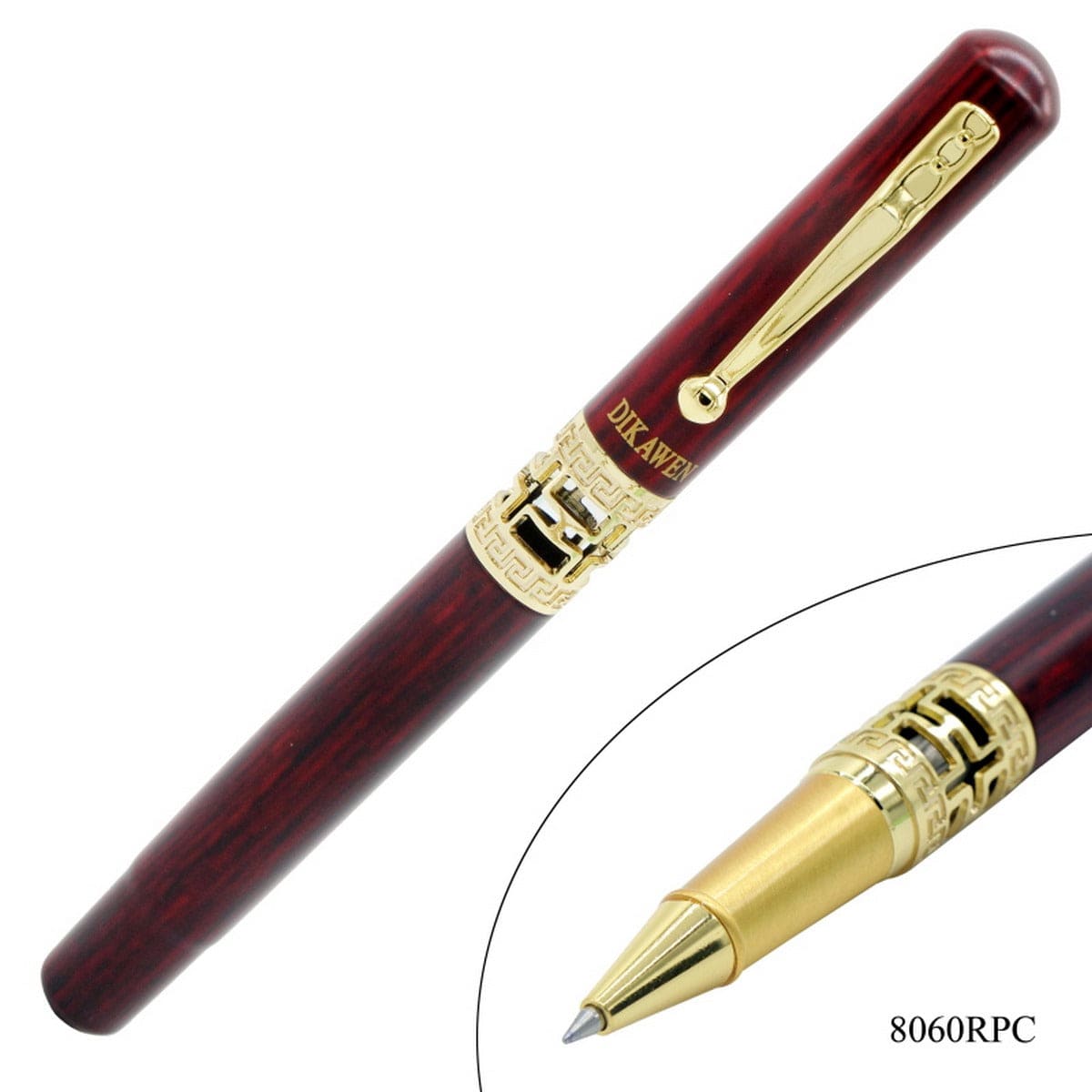 jags-mumbai Roller Pens Roller Pen Color Wood Finish Golden Clip