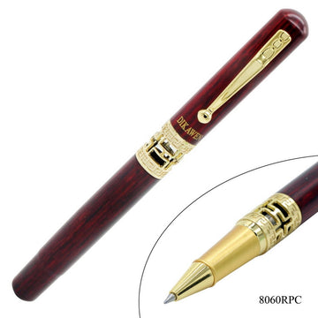 jags-mumbai Roller Pens Roller Pen Color Wood Finish Golden Clip