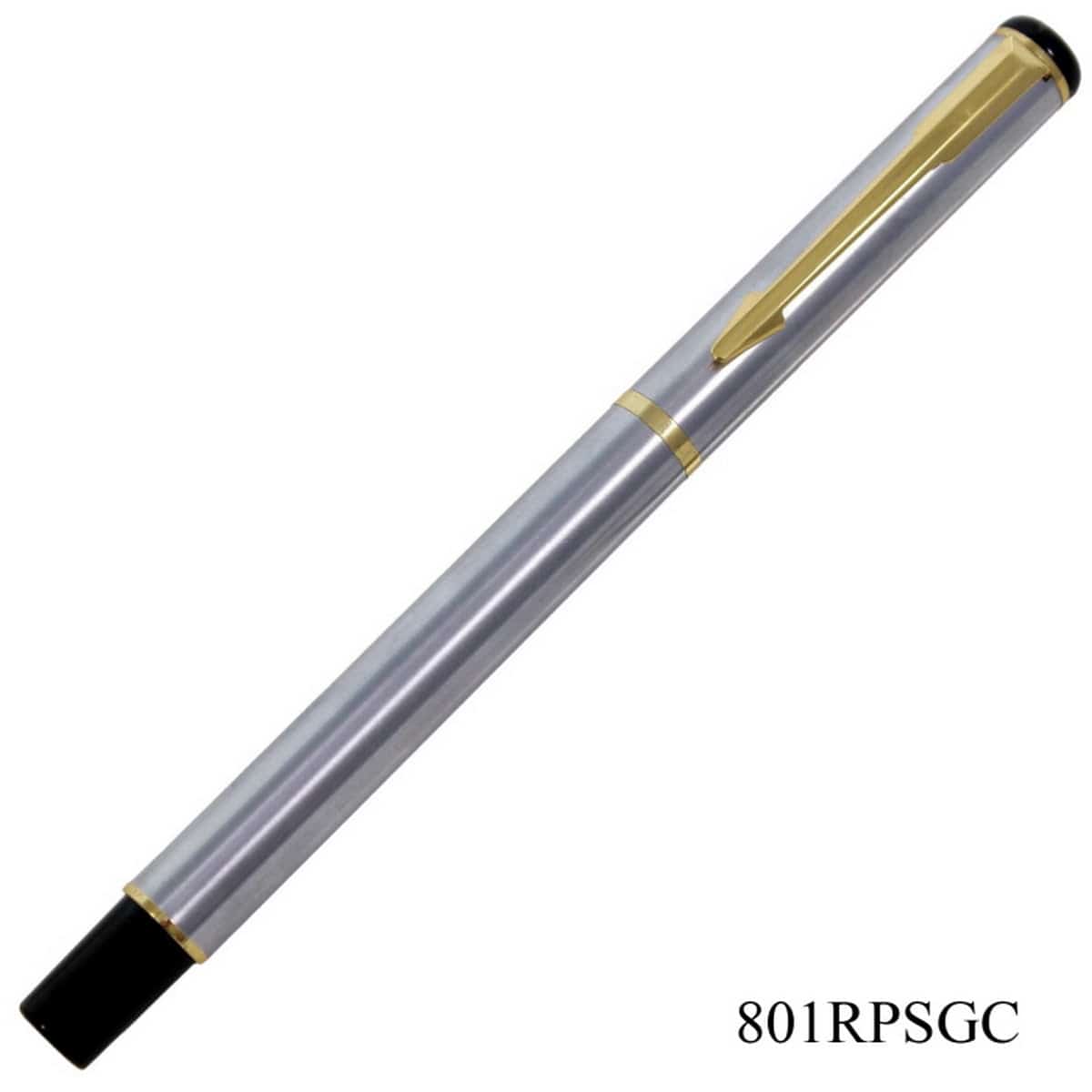 jags-mumbai Roller Pens Roller Pen Silver Body Golden Clip