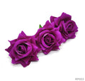 MG Traders Artificial Flower Rp023 Rose Cloth Flower 50Pc D Purple