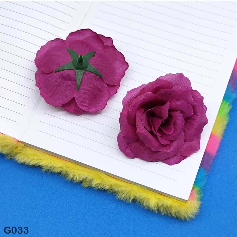 MG Traders Artificial Flower G033 Rose Flower 50Pcs (7Cm Approx)