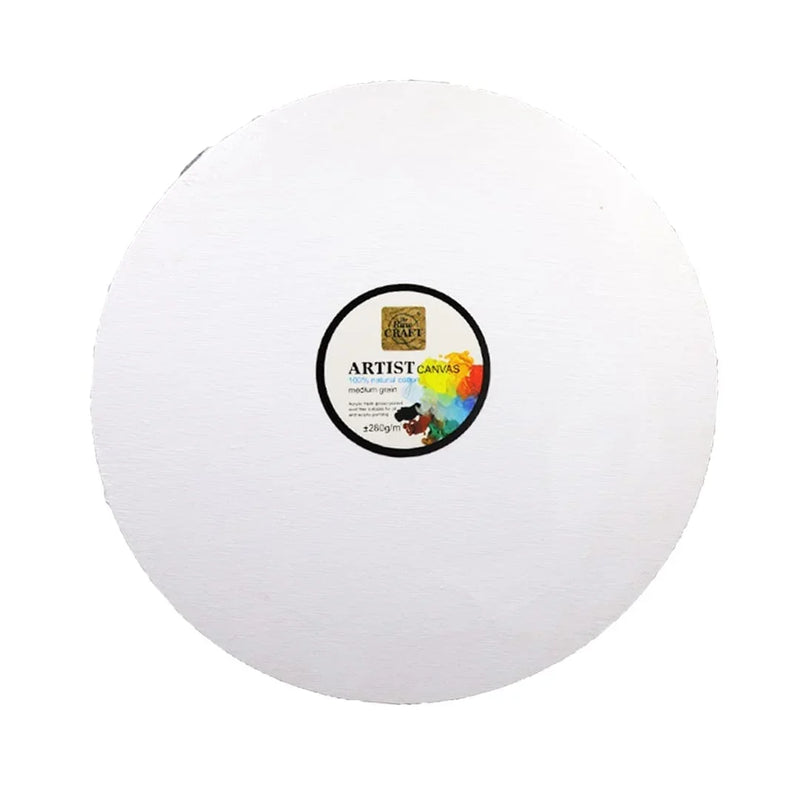 Ravrai Craft - Mumbai Branch Canvas, Sketch books and Everything! Round Canvas Frame - 15 cm Diameter