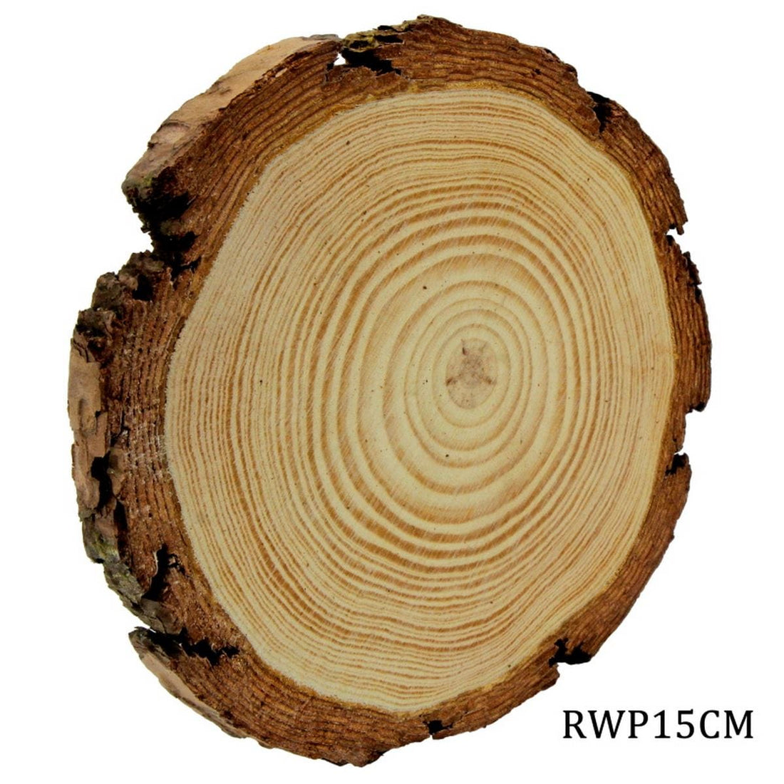 jags-mumbai Wooden Slice and Cut Out Round Wood Plate 14CM TO 15CM 1.5CM RWP15CM