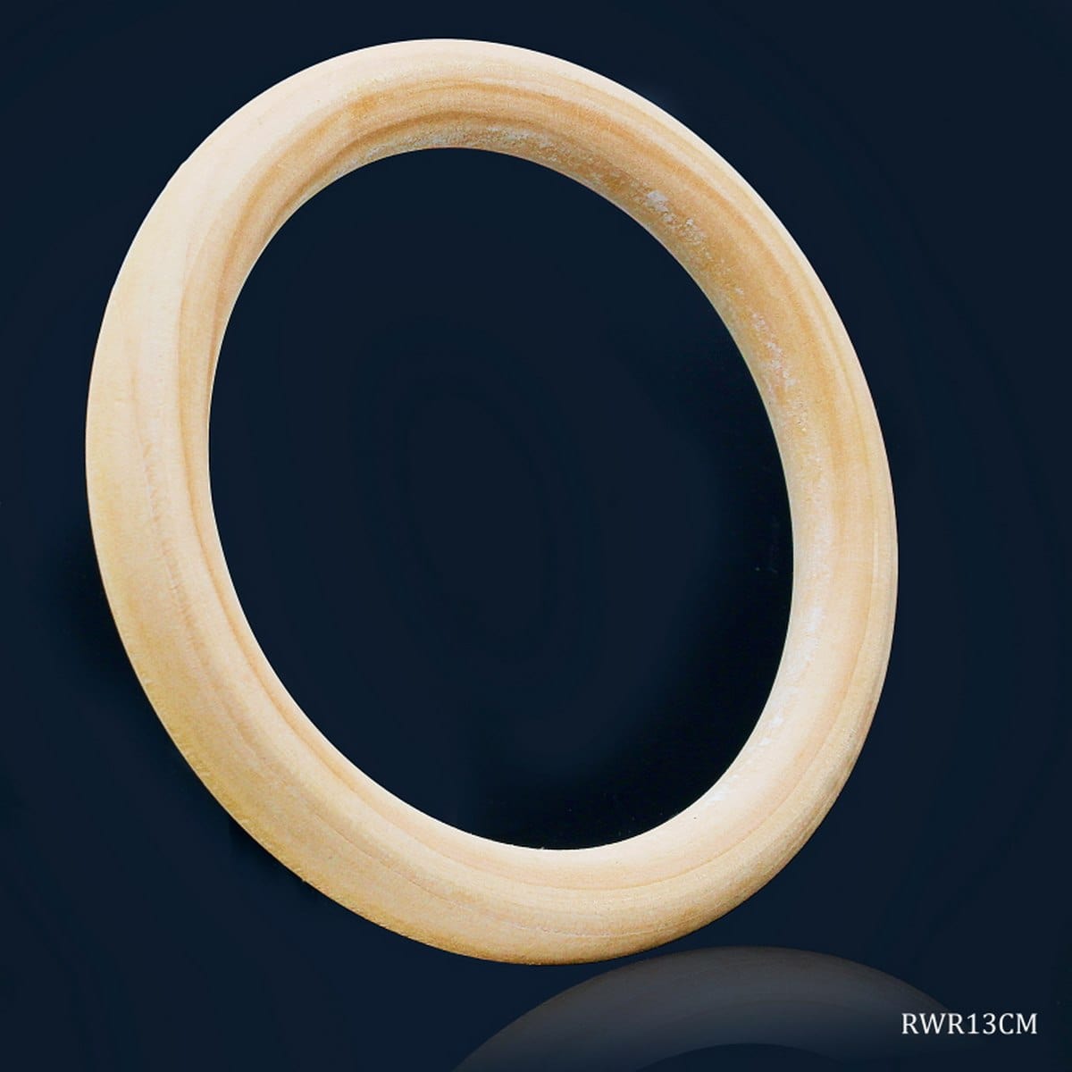 jags-mumbai Wooden Slice Round Wooden Ring (13cm)