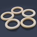 jags-mumbai Wooden Slice Round Wooden Ring 50MM 5Pcs Set