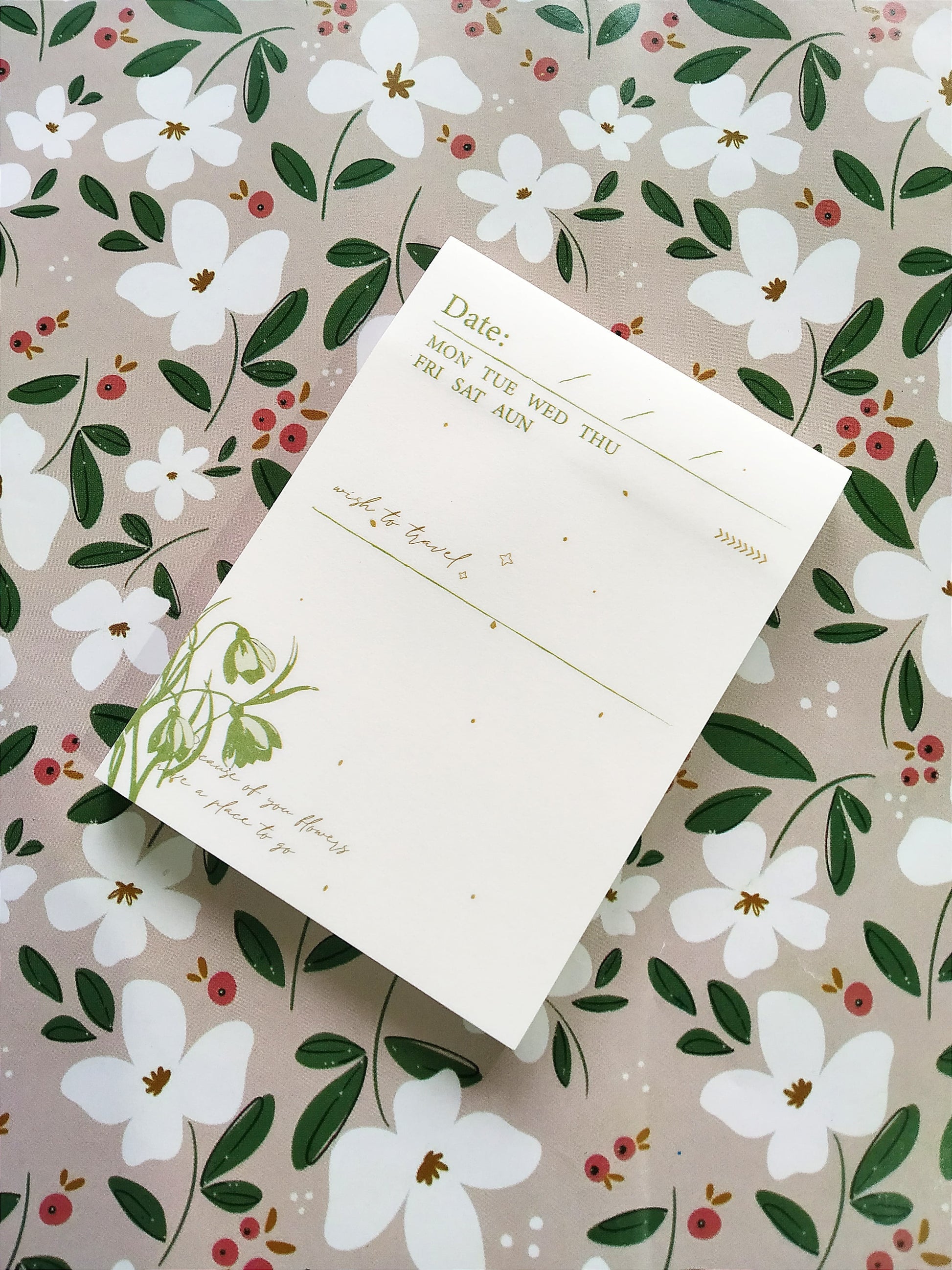 RUSHAB NOVELTY Sticky Notes Date wise Botanical floral edition Sticky Notes I To do list types post it I Journaling notes