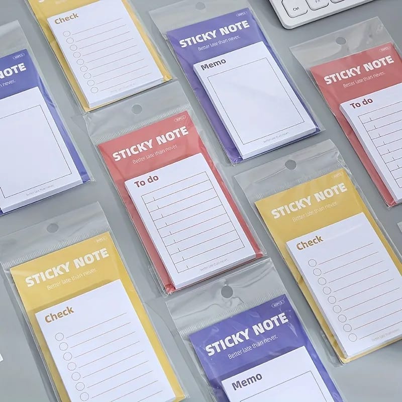 RUSHAB NOVELTY Sticky Notes To-Do List Sticky Notes - 50 Sheets of Productivity (100 x 65mm