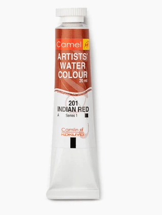 s r camel Artist Water Colour 201 Indian Red 20 ML