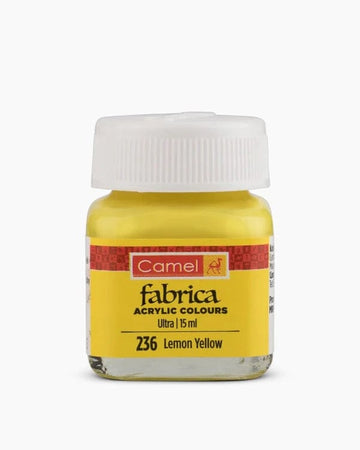 236 Lemon yellow camel Fabrica acrylic colours-15ml
