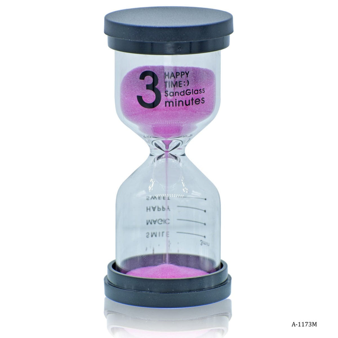 jags-mumbai Sand & Clock Timers Sand Timer Plastic Round Glass 3 Minute