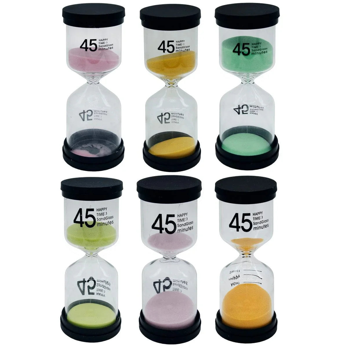 jags-mumbai Sand & Clock Timers Sand Timer Plastic Round Glass 45 Minute