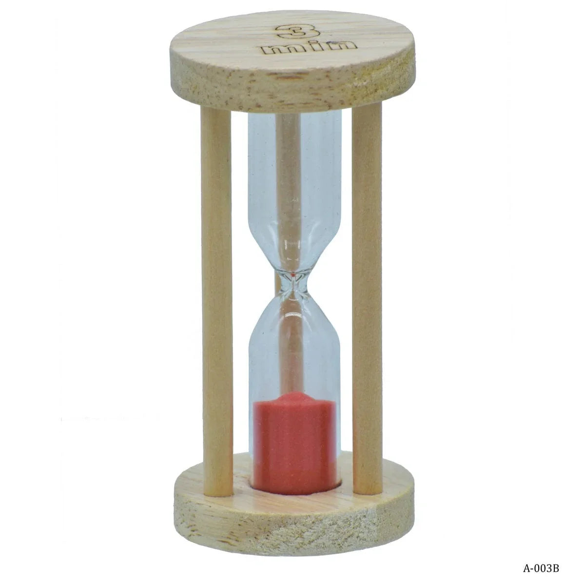 Sand Timer Wooden Round Model 3 Minutes