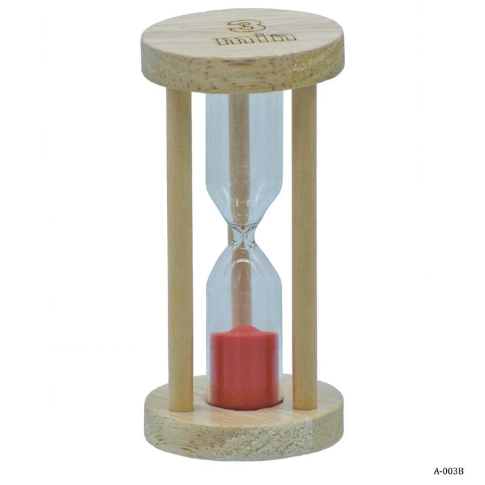 Sand Timer Wooden Round Model 3 Minutes