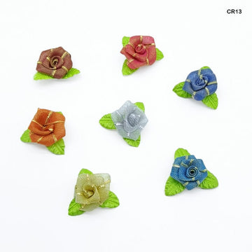 Satin Cloth Flower 24Pc Opec Multi (Cr13)