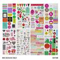 MG Traders scrapbook Stickers Sbtm Scrap Book Journaling Sticker Mix  (Pack of 6)