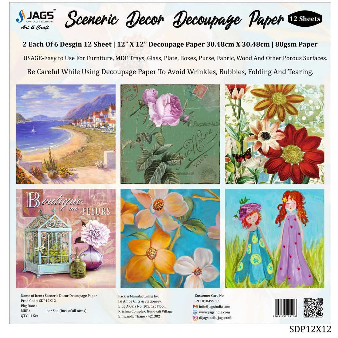 jags-mumbai Decoupage Sceneric Decor Decoupage Paper SDP12X12