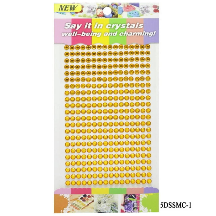 School project stickers diamond pattern- Gold